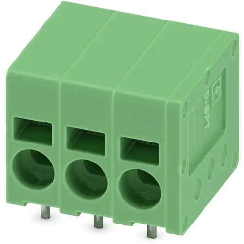 Kostenloser Rückversand Leiterplattenklemme, 3-polig, RM 5 mm, 0,2-4,0 mm², 24 A, Federklemmanschluss, grün, 1990986