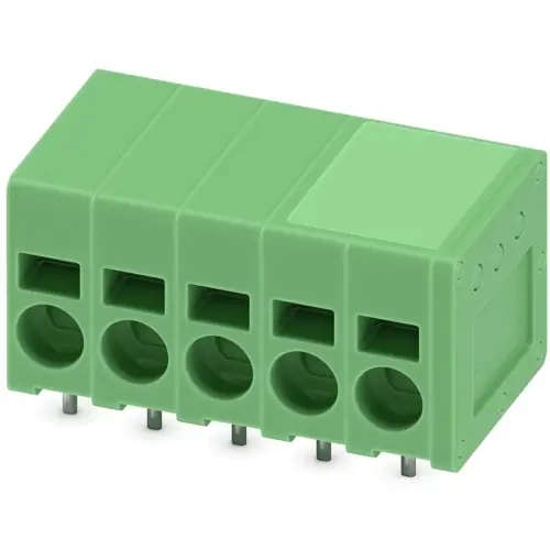 Jetzt Kaufen Leiterplattenklemme, 5-polig, RM 5 mm, 0,2-4,0 mm², 23 A, Federklemmanschluss, grün, 1732412