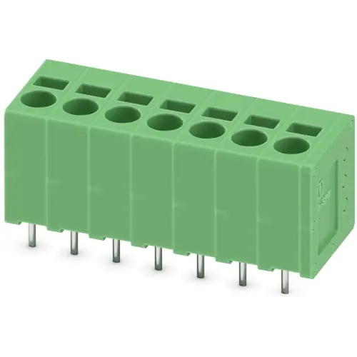 Letzte Chance Leiterplattenklemme, 7-polig, RM 5 mm, 0,2-4,0 mm², 23 A, Federklemmanschluss, grün, 1732548