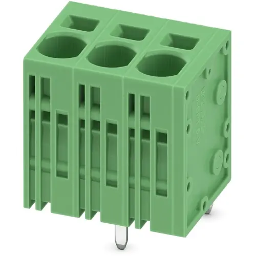 Saisonangebot Leiterplattenklemme, 3-polig, RM 7.5 mm, 0,2-10 mm², 41 A, Federklemmanschluss, grün, 1719325