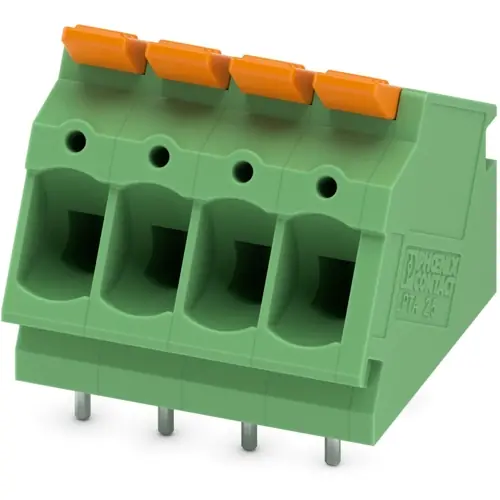 Jetzt Bestellen Leiterplattenklemme, 4-polig, RM 5 mm, 0,2-4,0 mm², 24 A, Push-in, grün, 1190365