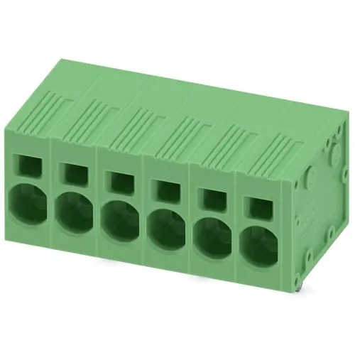 Aktuell Leiterplattenklemme, 6-polig, RM 7.5 mm, 0,2-10 mm², 41 A, Federklemmanschluss, grün, 1719231