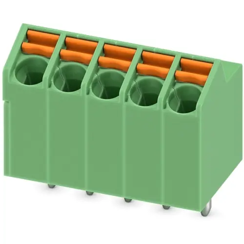 Leiterplattenklemme, 5-polig, RM 3.5 mm, 0,2-1,5 mm², 9 A, Federklemmanschluss, grün, 1752133 Sonderangebot