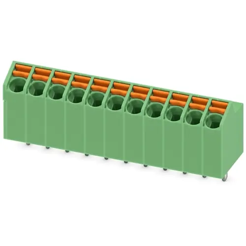 Günstig Leiterplattenklemme, 11-polig, RM 3.5 mm, 0,2-1,5 mm², 9 A, Federklemmanschluss, grün, 1752191