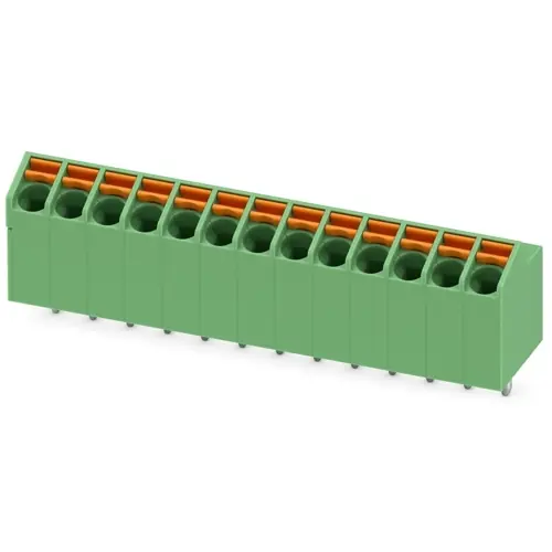 Leiterplattenklemme, 13-polig, RM 3.5 mm, 0,2-1,5 mm², 9 A, Federklemmanschluss, grün, 1704904 Top-Angebot