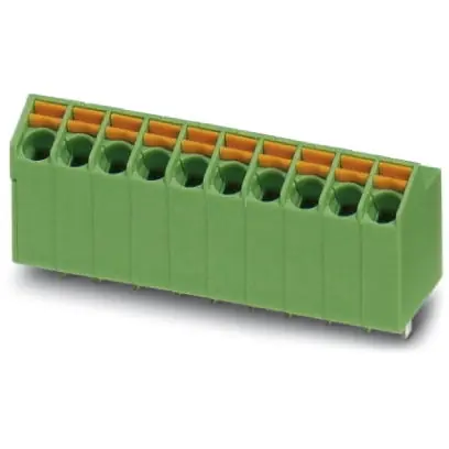 Leiterplattenklemme, 27-polig, RM 3.5 mm, 0,2-1,5 mm², 9 A, Push-in Federanschluss, grün, 1706313 Preiswert