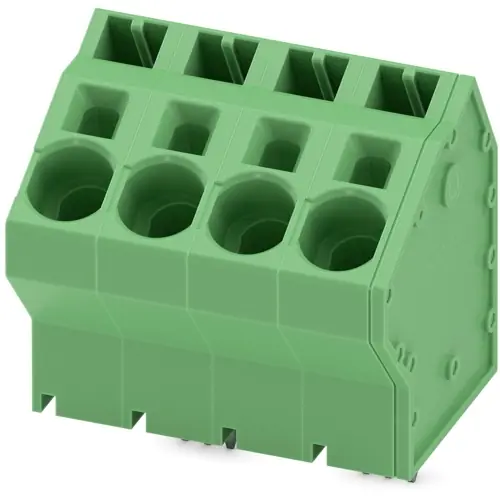 Finale Aktion Leiterplattenklemme, 4-polig, RM 15 mm, 0,75-10 mm², 76 A, Federklemmanschluss, grün, 1034124