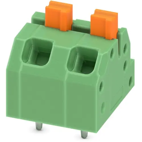 Mega-Angebot Leiterplattenklemme, 2-polig, RM 5 mm, 0,2-1,5 mm², 16 A, Federklemmanschluss, grün, 1862411