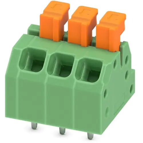 Direkt Vom Hersteller Leiterplattenklemme, 3-polig, RM 3.5 mm, 0,2-0,75 mm², 13.5 A, Federklemmanschluss, grün, 1864299