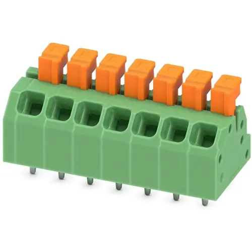 Leiterplattenklemme, 7-polig, RM 3.5 mm, 0,2-0,75 mm², 13.5 A, Federklemmanschluss, grün, 1864338 Top-Angebot