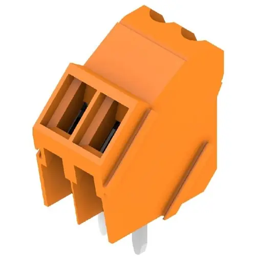 Leiterplattenklemme, 2-polig, RM 3.5 mm, 0,08-2,08 mm², 10 A, Schraubanschluss, orange, 1714980000 Nur Für Kurze Zeit