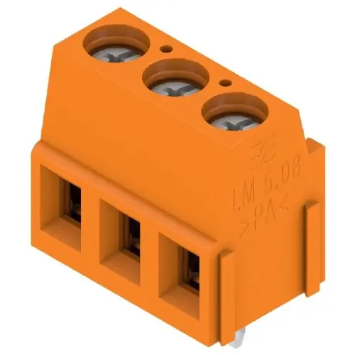 Leiterplattenklemme, 3-polig, RM 5.08 mm, 0,2-2,5 mm², 15 A, Schraubanschluss, orange, 1716090000 Kostenfreie Lieferung