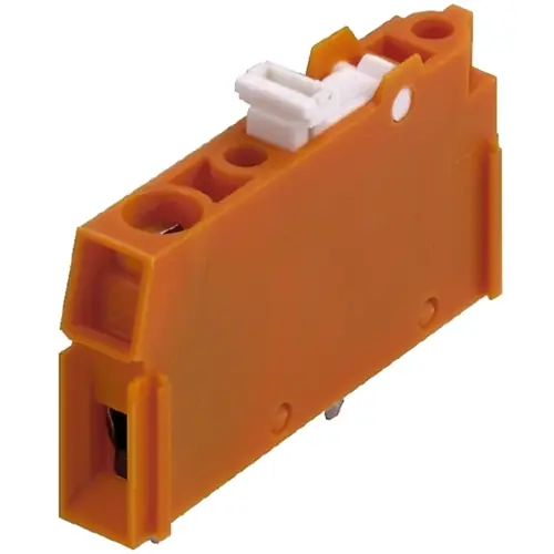 Preisreduziert Leiterplattenklemme, 1-polig, RM 5.08 mm, 0,13-6,0 mm², 15 A, Schraubanschluss, orange, 1755230000