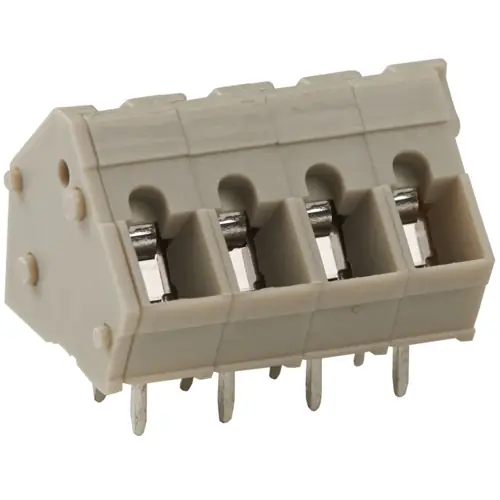 Leiterplattenklemme, 2-polig, RM 5 mm, AWG 28-14, 16 A, Federklemmanschluss, grau, 2834076-1 Sale
