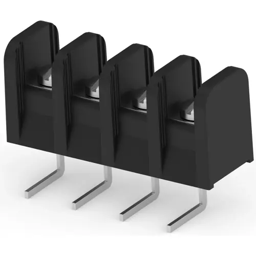 Kostenloser Versand Leiterplattenklemme, 4-polig, 0,3-3,0 mm², 20 A, Schraubanschluss, schwarz, 2-1776044-8