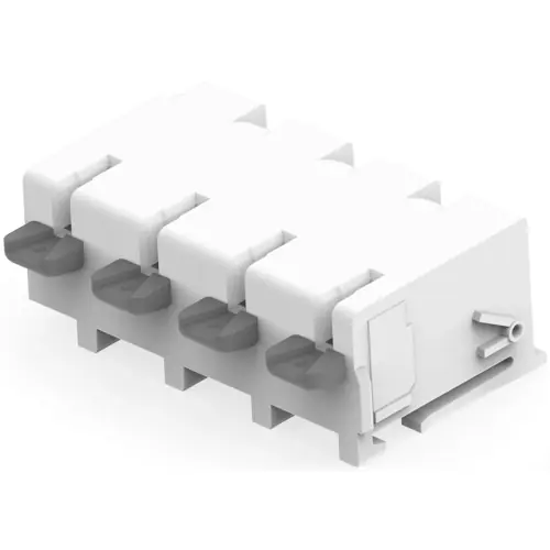 Schneller Versand Leiterplattenklemme, 4-polig, RM 8 mm, AWG 24-18, 5 A, Push-in, natur, 2318582-4