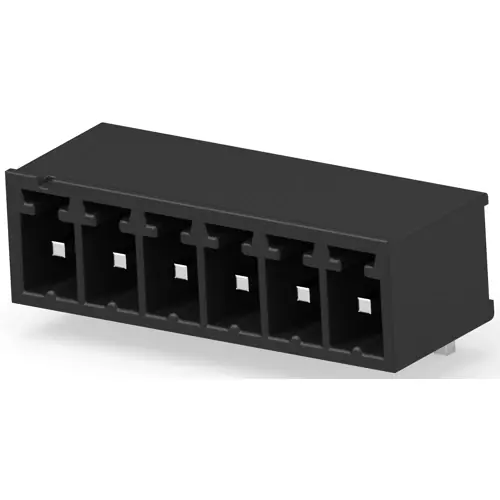 Neue Kollektion Leiterplattenklemme, 6-polig, RM 3.81 mm, 11 A, Stift, schwarz, 2342077-6