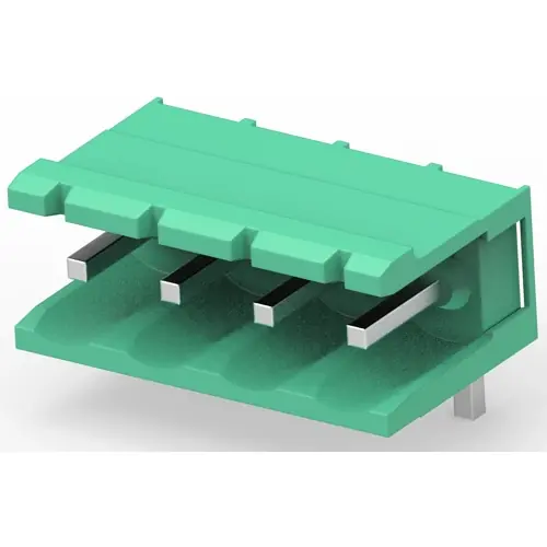 Leiterplattenklemme, 4-polig, RM 5 mm, 0,05-3 mm², 15 A, Stift, grün, 282811-4 Sichere Zahlung