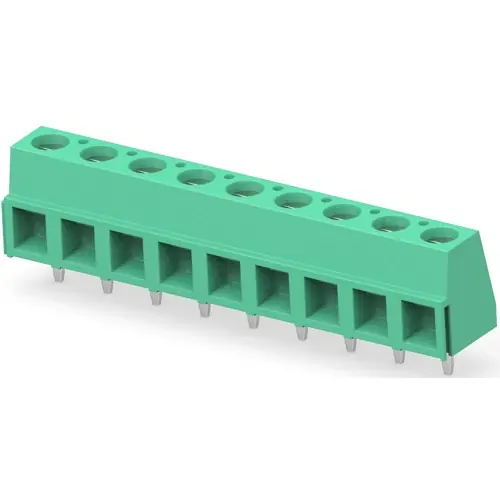 Zertifiziert Leiterplattenklemme, 9-polig, RM 5.08 mm, 0,05-1,3 mm², 13.5 A, Käfigklemme, grün, 282837-9