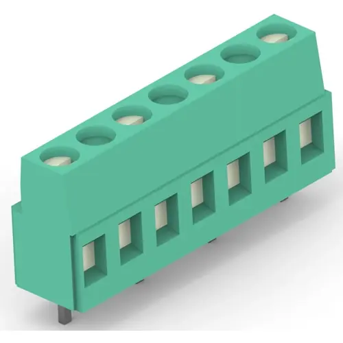 Leiterplattenklemme, 4-polig, RM 10.16 mm, 0,05-3 mm², 17.5 A, Käfigklemme, grün, 282843-4 Top-Preis