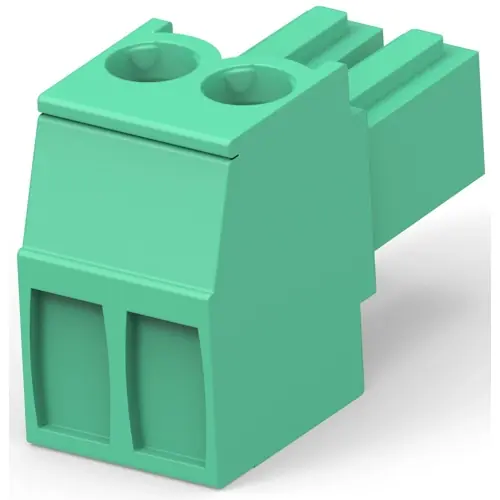 Preiswert Leiterplattenklemme, 2-polig, RM 3.5 mm, 0,05-2 mm², 11 A, Käfigklemme, grün, 284506-2