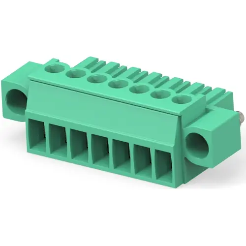 Leiterplattenklemme, 7-polig, RM 3.5 mm, 0,05-2 mm², 11 A, Käfigklemme, grün, 284510-7 Abverkauf