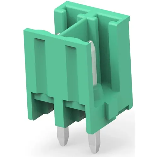 Abverkauf Leiterplattenklemme, 2-polig, RM 3.81 mm, 0,05-2 mm², 11 A, Stift, grün, 284518-2