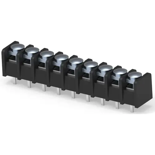 Leiterplattenklemme, 9-polig, 0,3-3,0 mm², 20 A, Schraubanschluss, schwarz, 3-1437667-2 Versand Am Gleichen Tag