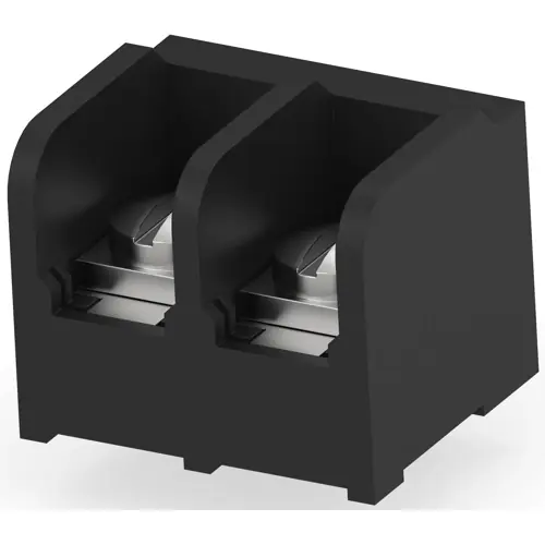 Leiterplattenklemme, 2-polig, 0,326-5,26 mm², 30 A, Schraubanschluss, schwarz, 5-1437657-7 Preisknaller