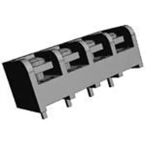 Markenprodukt Leiterplattenklemme, 4-polig, 0,3-3,0 mm², 20 A, Schraubanschluss, schwarz, 6-1437648-7