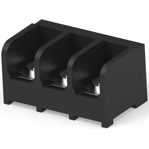 Leiterplattenklemme, 3-polig, 0,3-3,0 mm², 25 A, Schraubanschluss, schwarz, 7-1437651-0 Preis Gesenkt
