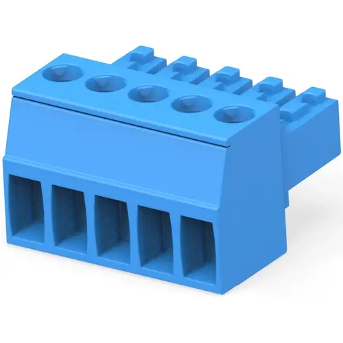Leiterplattenklemme, 5-polig, RM 3.5 mm, 0,05-2 mm², 11 A, Käfigklemme, blau, 796693-5 Knallerangebot