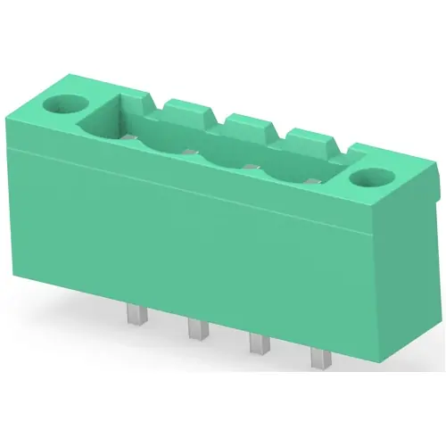 Leiterplattenklemme, 4-polig, RM 5.08 mm, 0,05-3 mm², 15 A, Stift, grün, 796867-4 Kostenloser Versand