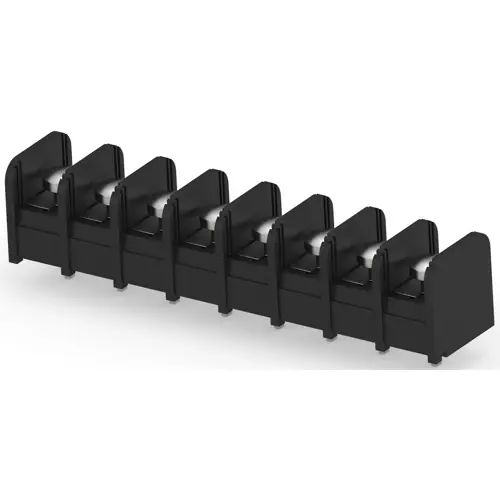 Jetzt Bestellen Leiterplattenklemme, 8-polig, 0,3-3,0 mm², 20 A, Schraubanschluss, schwarz, 1-1437664-1