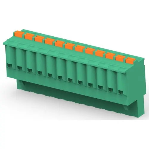 Kostenloser Versand Leiterplattenklemme, 12-polig, RM 5 mm, 0,13-3,31 mm², 10 A, Push-in Federanschluss, grün, 1-2350397-2
