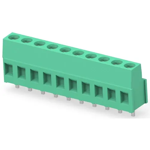 Leiterplattenklemme, 10-polig, RM 5.08 mm, 0,05-3 mm², 17.5 A, Käfigklemme, grün, 1-282841-0 Beliebt