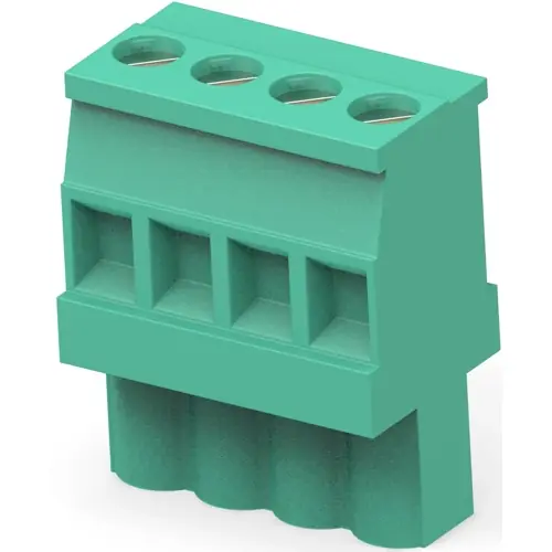 Abverkauf Leiterplattenklemme, 11-polig, RM 5.08 mm, 0,05-3 mm², 15 A, Käfigklemme, grün, 1-284041-1
