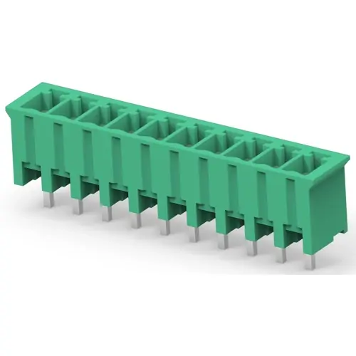 Knallerangebot Leiterplattenklemme, 10-polig, RM 3.81 mm, 0,05-2 mm², 11 A, Stift, grün, 1-284517-0