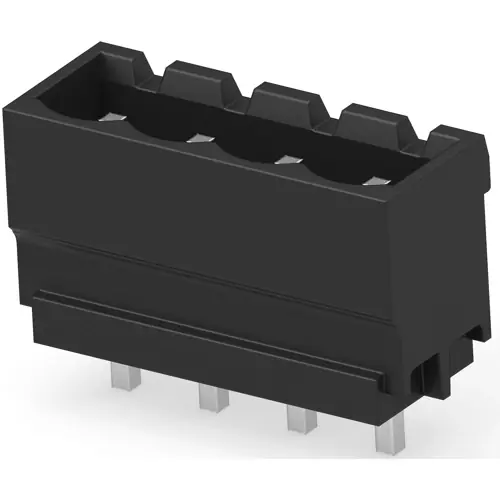 Jetzt Kaufen Leiterplattenklemme, 4-polig, RM 5 mm, 15 A, Stift, schwarz, 1776146-4