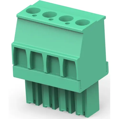 Kostenfreie Lieferung Leiterplattenklemme, 4-polig, RM 3.81 mm, 0,05-2 mm², 11 A, Käfigklemme, grün, 1986374-4