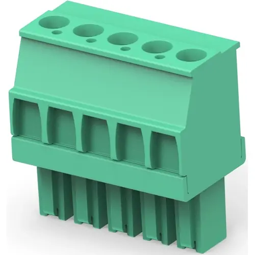 Leiterplattenklemme, 5-polig, RM 3.81 mm, 0,05-2 mm², 11 A, Käfigklemme, grün, 1986374-5 Begrenztes Angebot