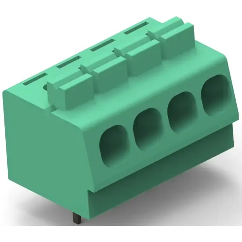 Markenware Leiterplattenklemme, 9-polig, RM 5.08 mm, 0,05-3 mm², 16 A, Push-in Käfigklemme, grün, 1986712-9