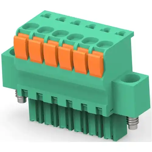 Leiterplattenklemme, 6-polig, RM 3.5 mm, 0,05-2 mm², 9 A, Push-in Federanschluss, grün, 1986723-6 Aktuell