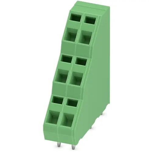 Leiterplattenklemme, 6-polig, RM 5.08 mm, 0,2-2,5 mm², 12 A, Federklemmanschluss, grün, 1891292 Echt