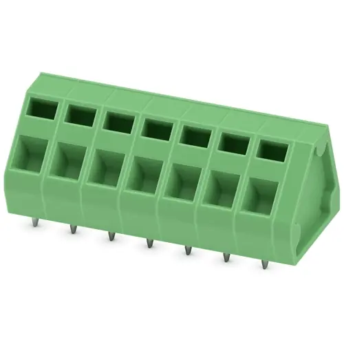 Angebot Leiterplattenklemme, 7-polig, RM 5.08 mm, 0,2-2,5 mm², 16 A, Federklemmanschluss, grün, 1906213