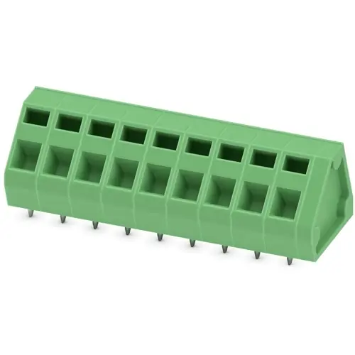 Sichere Zahlung Leiterplattenklemme, 9-polig, RM 5.08 mm, 0,2-2,5 mm², 16 A, Federklemmanschluss, grün, 1890853