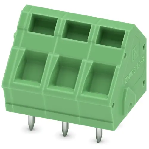 Leiterplattenklemme, 3-polig, RM 5 mm, 0,2-2,5 mm², 16 A, Federklemmanschluss, grün, 1933969 Must-Have