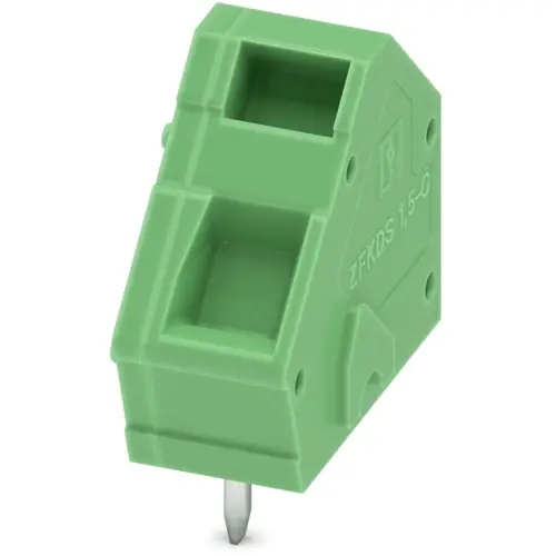 Leiterplattenklemme, 1-polig, RM 5 mm, 0,2-2,5 mm², 16 A, Federklemmanschluss, grün, 1889262 Rabatt