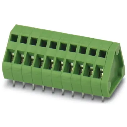 Preisknaller Leiterplattenklemme, 20-polig, RM 3.81 mm, 0,14-1,5 mm², 12 A, Federklemmanschluss, grün, 1933765