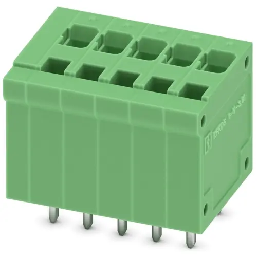 Leiterplattenklemme, 5-polig, RM 3.81 mm, 0,14-1,5 mm², 12 A, Federklemmanschluss, grün, 1751736 Preis Gesenkt